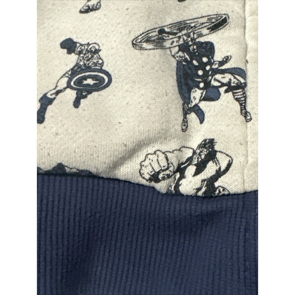 Marvel Kids Jacket Sz 7 - Blue Super Heroes Cozy Fleece Hoodie! Comic Hero's! - Picture 4 of 10